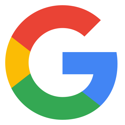 A picture of the google logo in color.